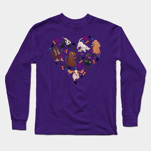 Cocker love Long Sleeve T-Shirt by Susi V